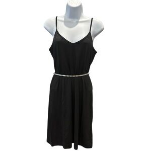 Crystal Rhinestone Silver Skinny Waist Belt‎ – Black Faux Suede Adjustable